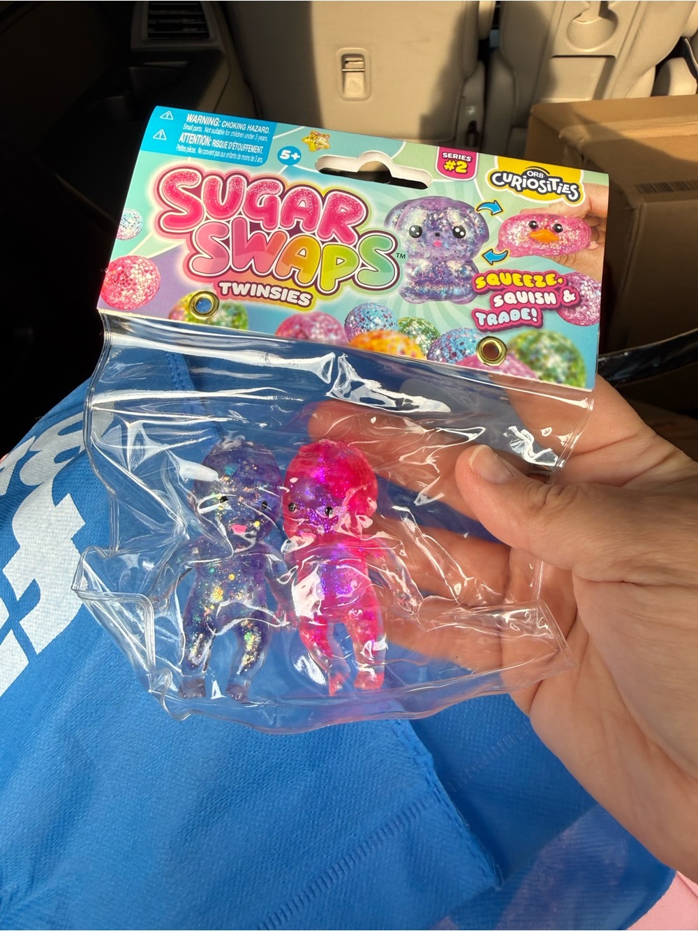 Twinsies Kids Toy - Pink & Purple Squeeze Plush Figures